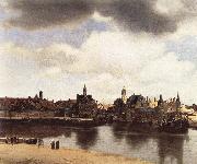 VERMEER VAN DELFT, Jan View of Delft sr Norge oil painting reproduction